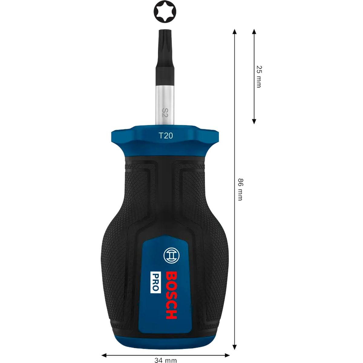 BOSCH PRO Stubby Screwdriver TX20 x 25 mm 1600A039TS