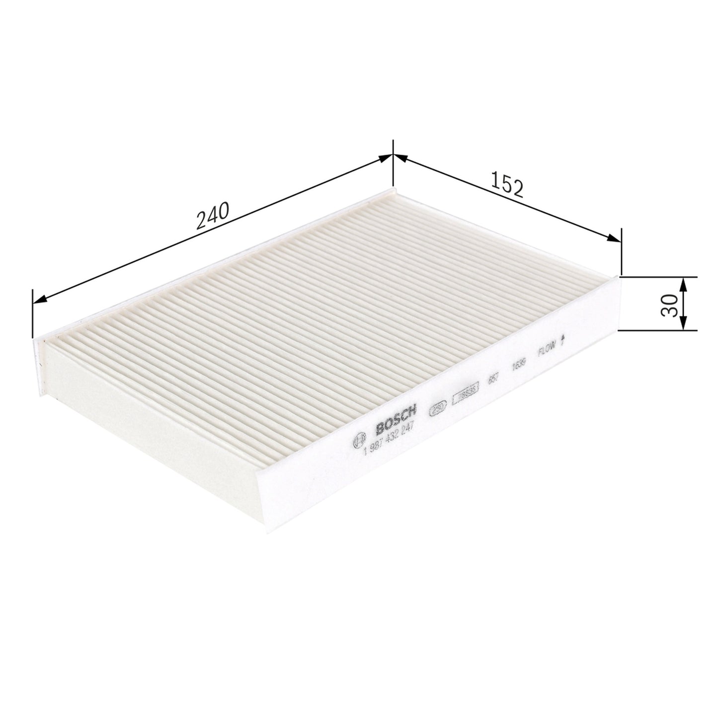 BOSCH Cabin Filter 1987432247 M2247