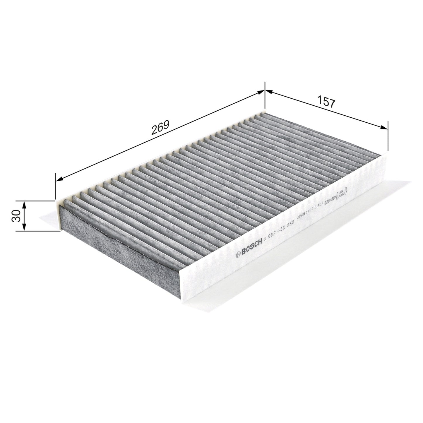 BOSCH Cabin Filter 1987432535 (Activated Carbon Filter)