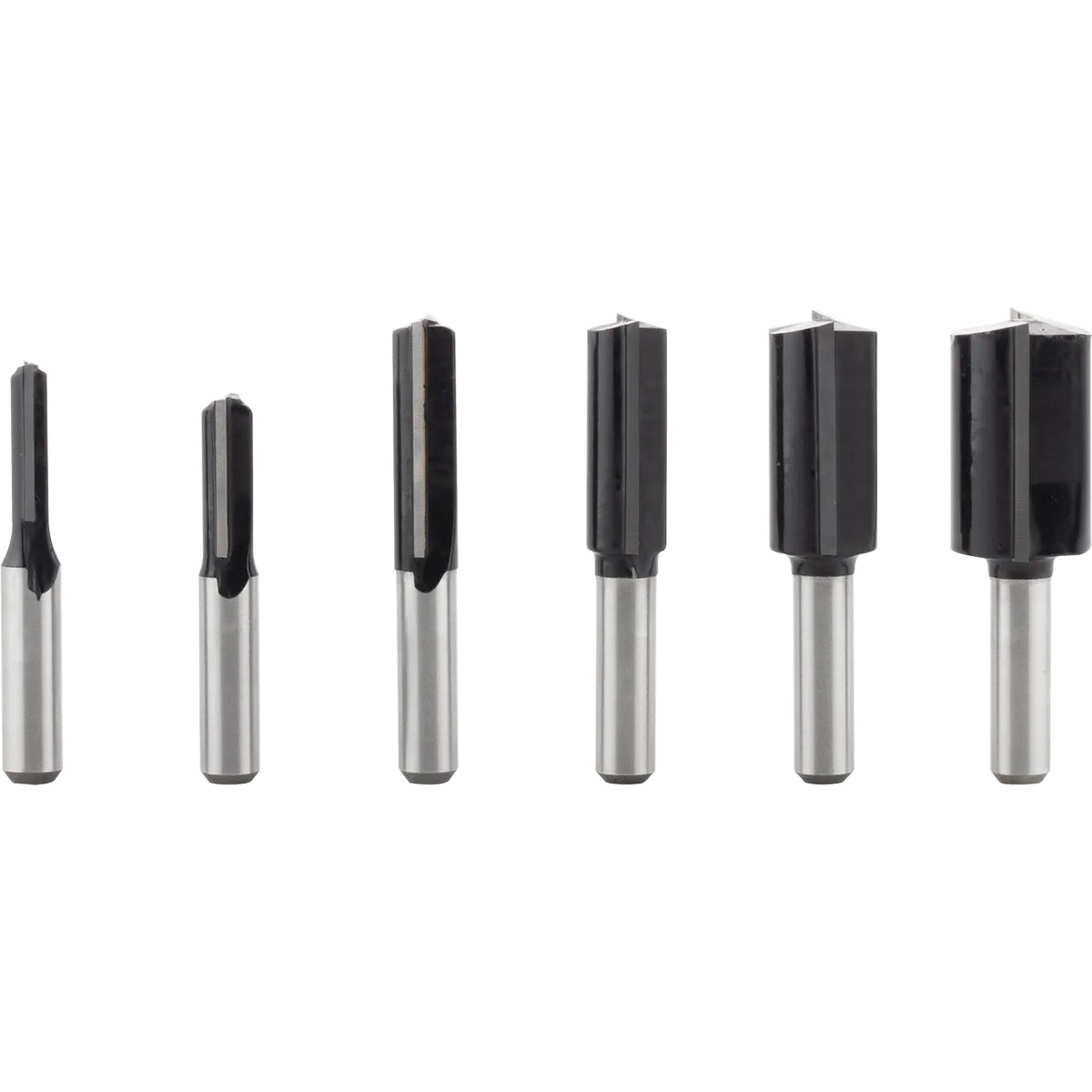 BOSCH PRO Router Bit Straight Set, Shank 8 mm, 6 pcs 2607017466
