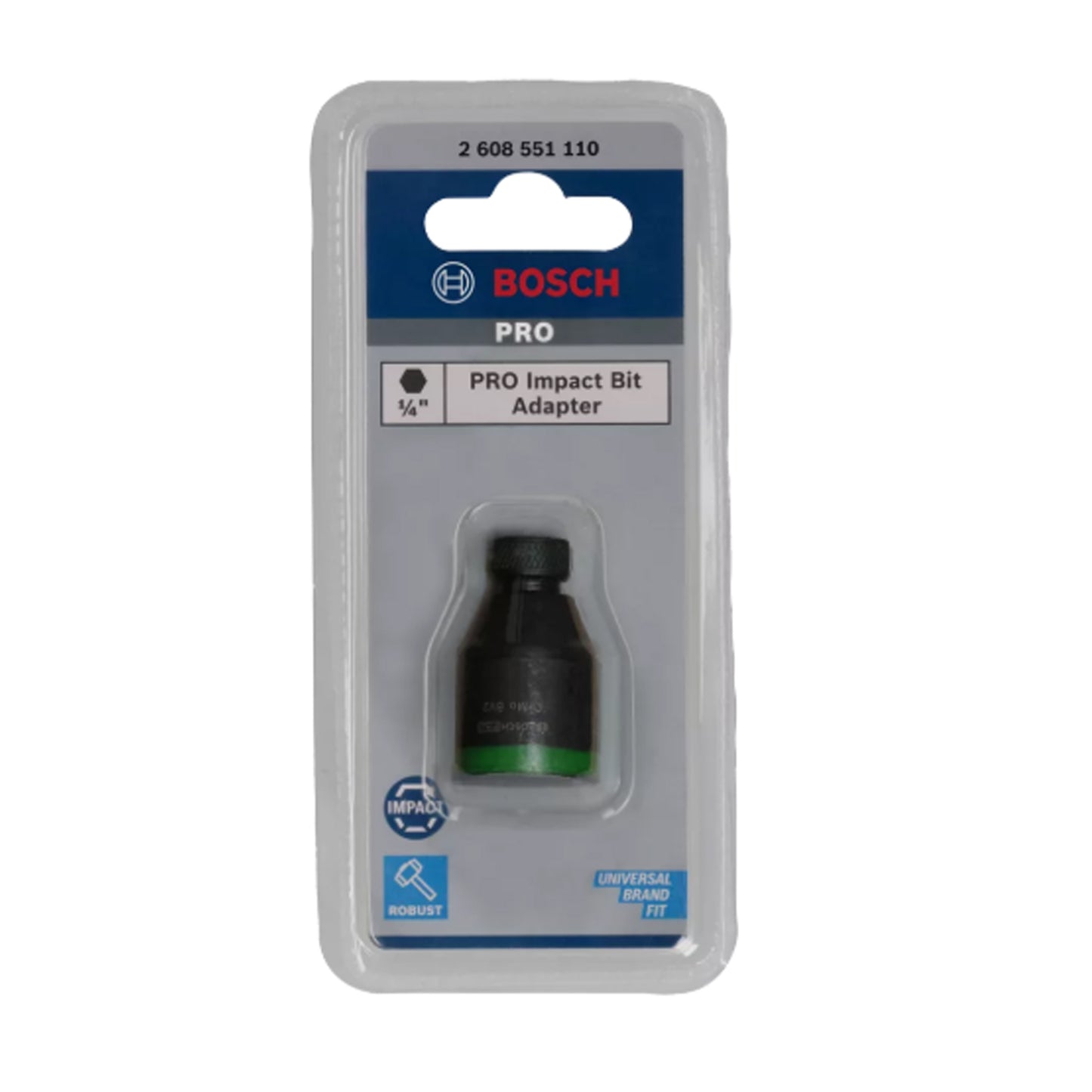 BOSCH PRO Impact Bit Adapter 1/2" to 1/4" For impact wrenches 2608551110