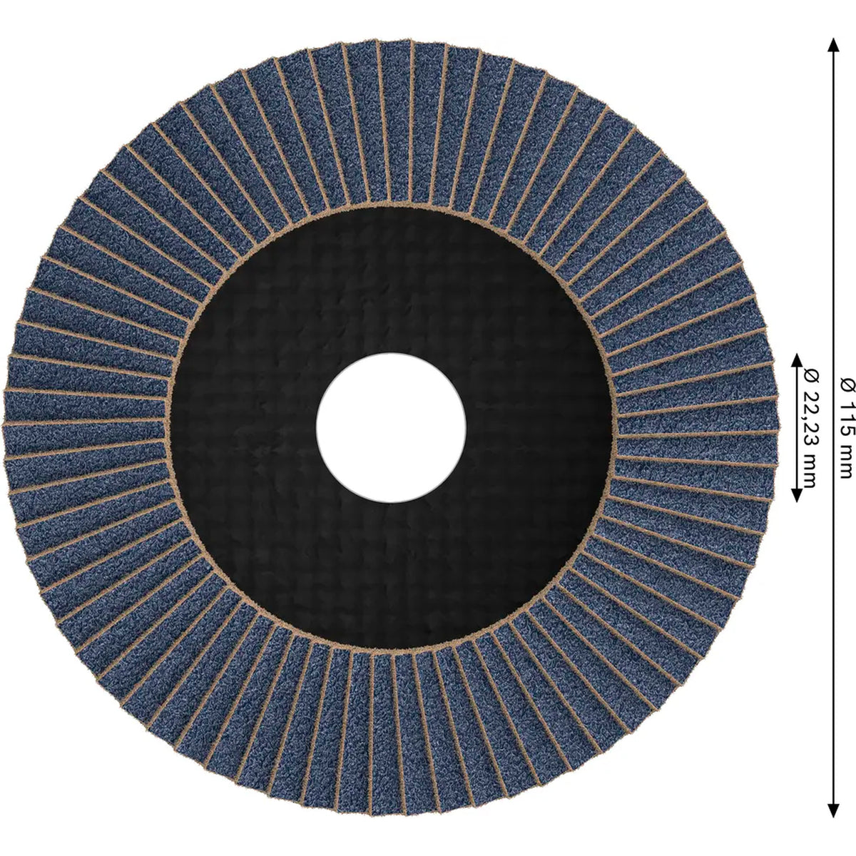 BOSCH PRO X571 Flap Disc, Angled, 115 mm, G40 2608605450