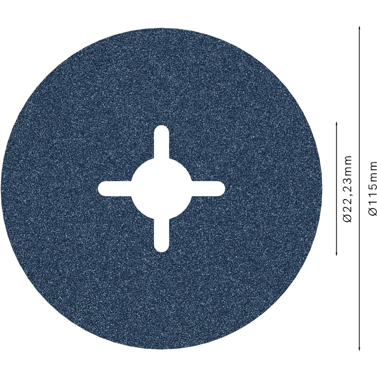 BOSCH PRO R574 Fibre Disc, 115 mm, G100 2608606729
