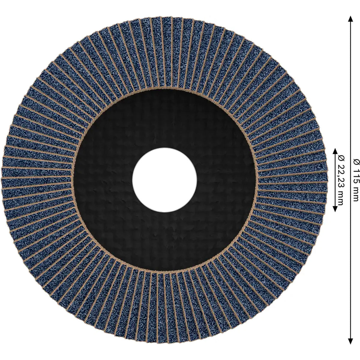 BOSCH PRO X571 Flap Disc, Angled, 115 mm, G120 2608607319