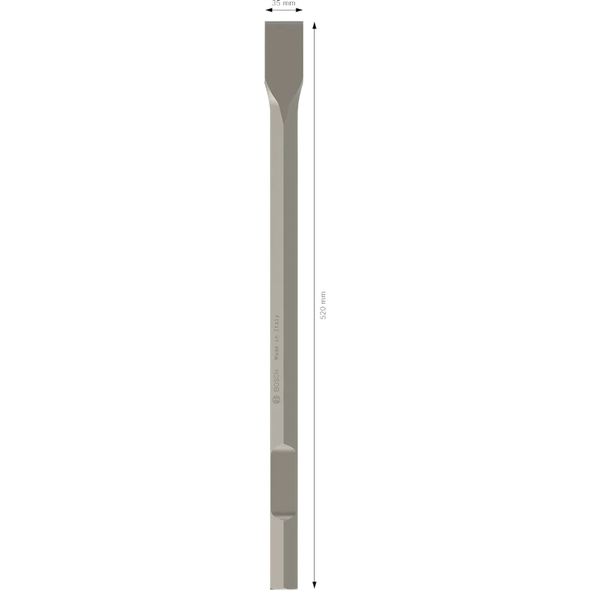 BOSCH PRO HEX-4C Flat Chisel 28 mm, 35 x 520 mm 2608690567
