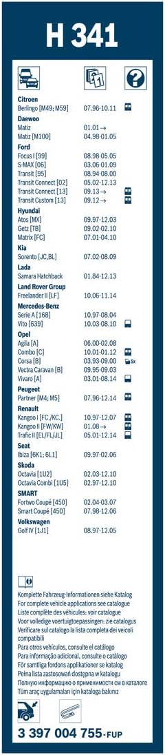 BOSCH REAR H341 Wiper blade 3397004755