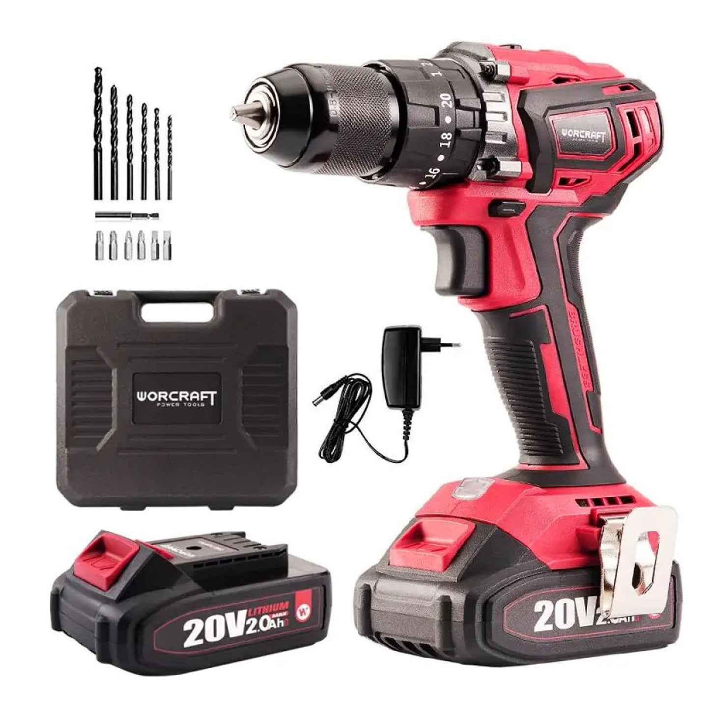 WORCRAFT CHD-S20LIBAC 20 V 55 Nm Brushless Impact drill