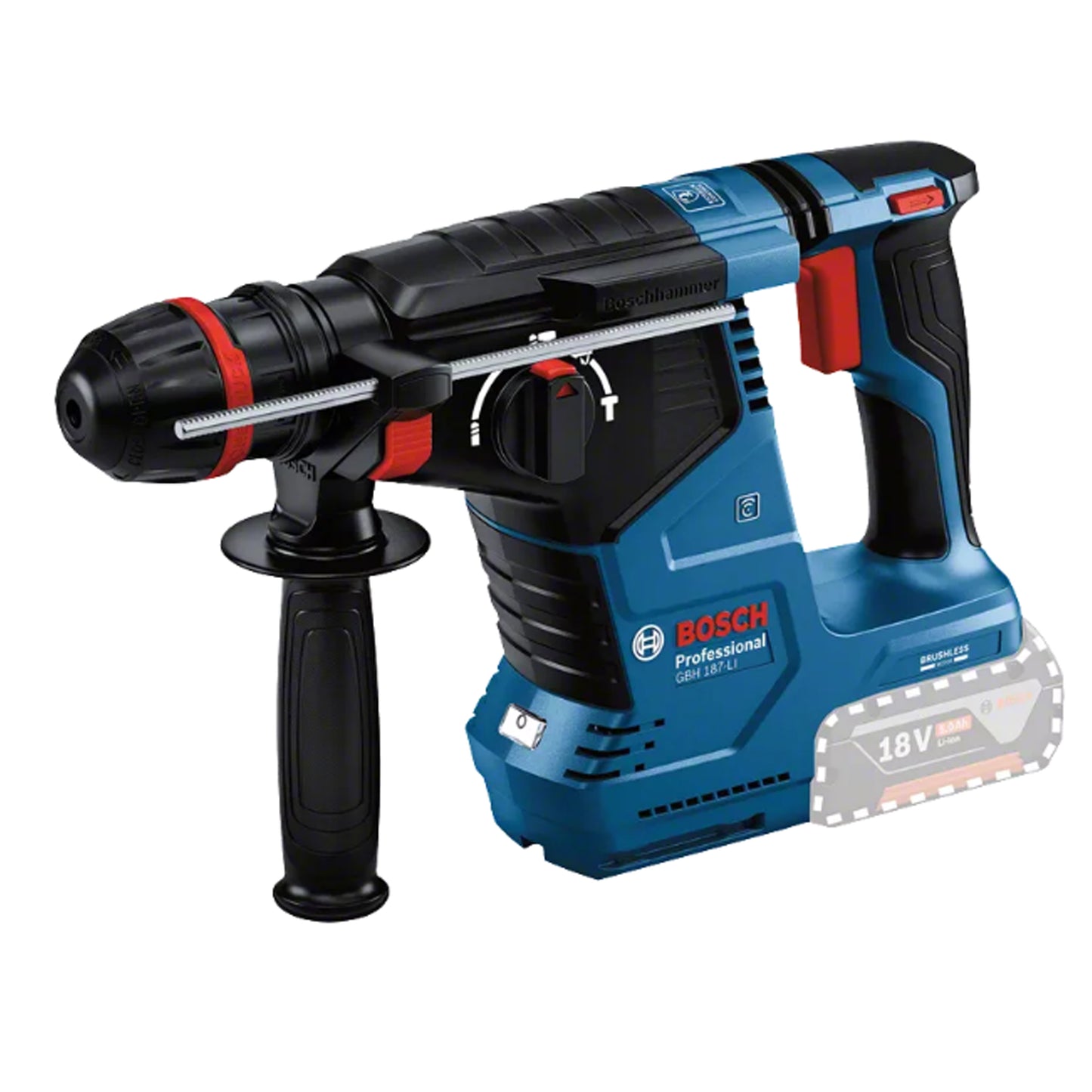 BOSCH GBH 187-LI Professional Cordless Rotary Hammer with ONECHUCK 06119231K0