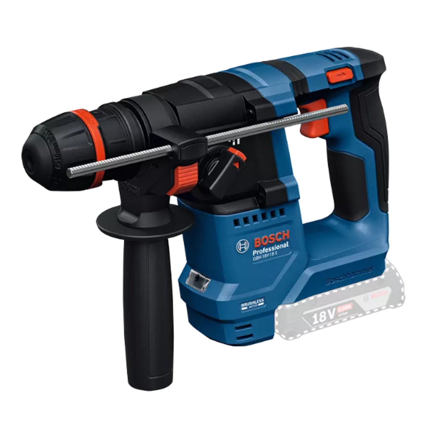 BOSCH GBH 18V-18 X Professional Cordless Rotary Hammer with ONECHUCK 0611927100