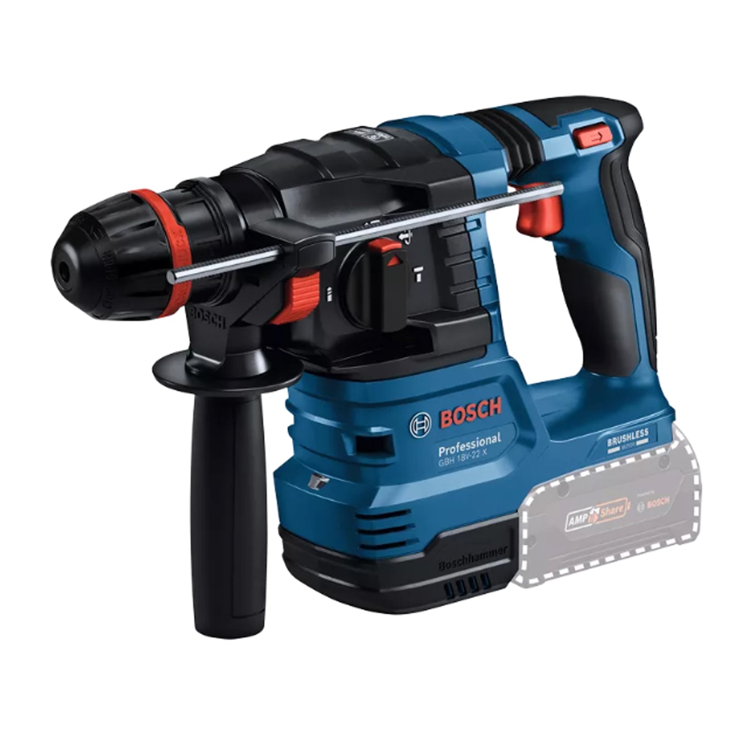 BOSCH GBH 18V-22 X Professional Cordless Rotary Hammer with ONECHUCK 06119241J0