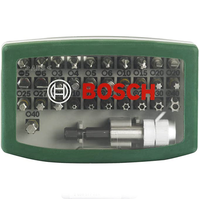 BOSCH 2607017063 Screwdriver bits, Set of 32 Pieces طقم سنون مفك 32 قطعه من بوش