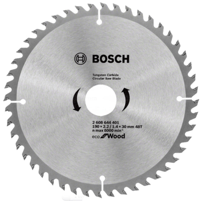 BOSCH 2608644401 Eco Line CSB (Wood) 190x2.2/1.4x30 mm - 48T | صينية منشار 7.5 بوصة للخشب 48 سنة اكولاين