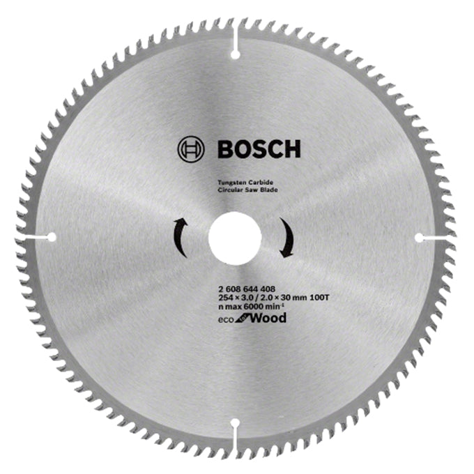 BOSCH 2608644408 Eco Line CSB (Wood) 254x3/2x30/25.4 mm -100T | صينية منشار 10 بوصة للخشب 100 سنة اكولاين