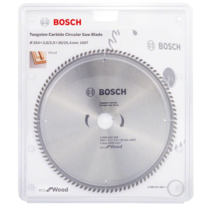 BOSCH 2608644408 Eco Line CSB (Wood) 254x3/2x30/25.4 mm -100T | صينية منشار 10 بوصة للخشب 100 سنة اكولاين