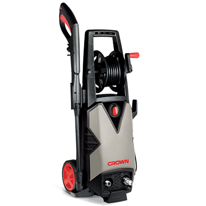CROWN CT42022 ماكينة غسيل ضغط عالي كراون 140 بار 1800واط شاملة الخرطوم و الوصلات و الفلتر - High Pressure washer