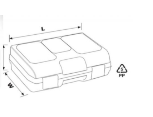 PORT-BAG P.M.02 16" Power toolbox with organizer | شنطة عده 16 بوصة
