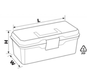 PORT-BAG SM.02 STRONGO 18" toolbox | صندوق عده 18 بوصة بقفل معدني