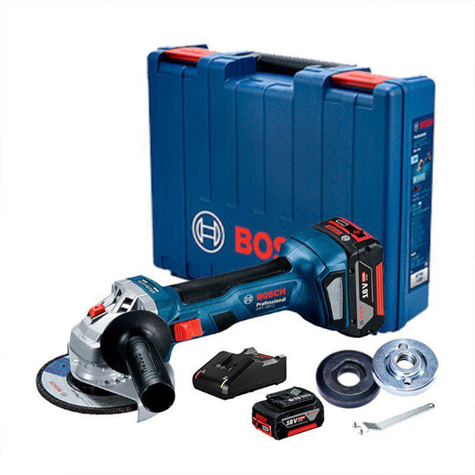 BOSCH GWS 180 LI 2x4Ah Professional, 06019H9021 | صاروخ 2 بطارية 5 بوصة 18 فولت 4 أمبير