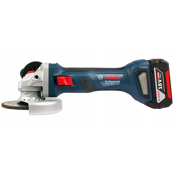 BOSCH GWS 180 LI 2x4Ah Professional, 06019H9021 | صاروخ 2 بطارية 5 بوصة 18 فولت 4 أمبير