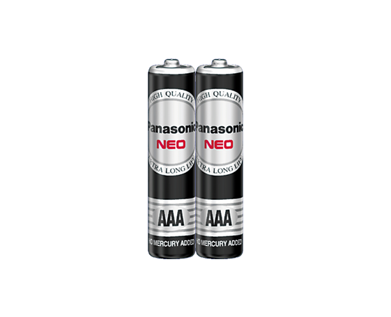 Panasonic R30NT/2SC Manganese battery AAA 1.5 V | AAA بطاريات باناسونيك 1.5 فولت 2 قطعه مقاس