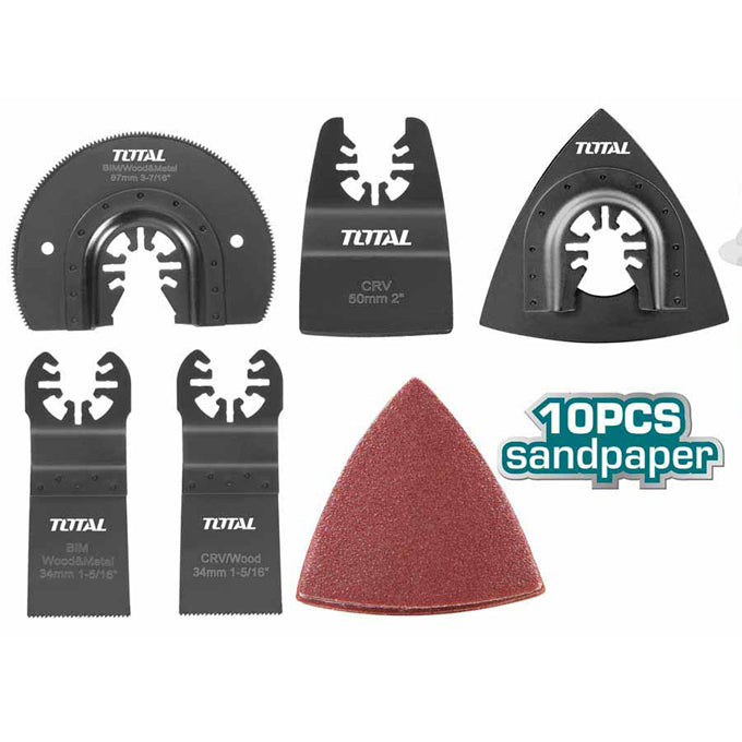 TOTAL TAKTMT1502 MULTI TOOL BLADE SET 15PCS | طقم اكسسوارات المتعدد