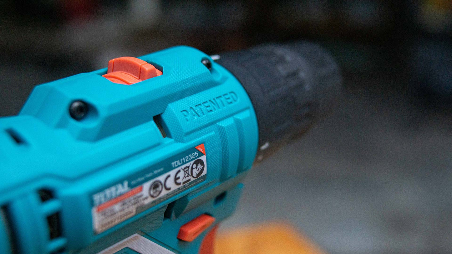 TOTAL TDLI12325 Li-ion Cordless Drill 12v/1.5Ah/20Nm | شنيوربطارية توتال 12فولت 1.5 أمبير 20نيوتن