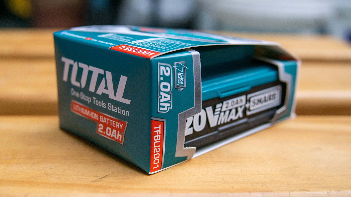 TOTAL TFBLI20011 Li-ion 20V/2Ah Battery P20S | بطارية 20 فولت 2 امبير توتال