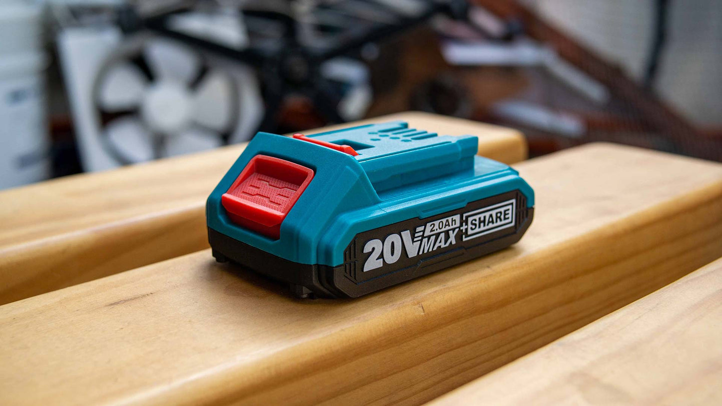 TOTAL TFBLI20011 Li-ion 20V/2Ah Battery P20S | بطارية 20 فولت 2 امبير توتال