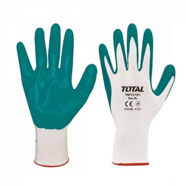 TOTAL TSP12101 Nit-rile - Gloves جوانتي لأعمال الحدائق و النظافة