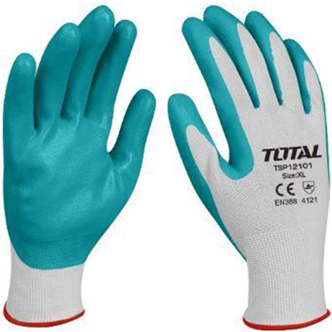 TOTAL TSP12101 Nit-rile - Gloves جوانتي لأعمال الحدائق و النظافة