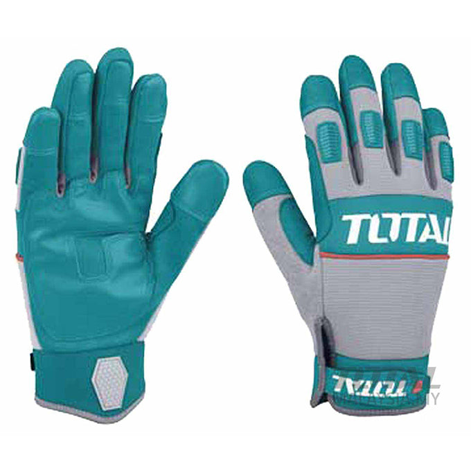 TOTAL TSP1806-XL - Mechanic Gloves جوانتي للاعمال الميكانيكية ميكروفايبر و جلد