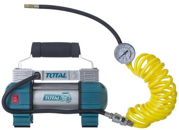 TOTAL TTAC2506 Car air compressor 12V two cylinders كومبريسور سيارة 2 بستم
