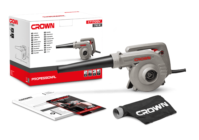 CROWN CT17010V Air blower with speed control 710 Watt | بلاور سرعات 710 وات كراون