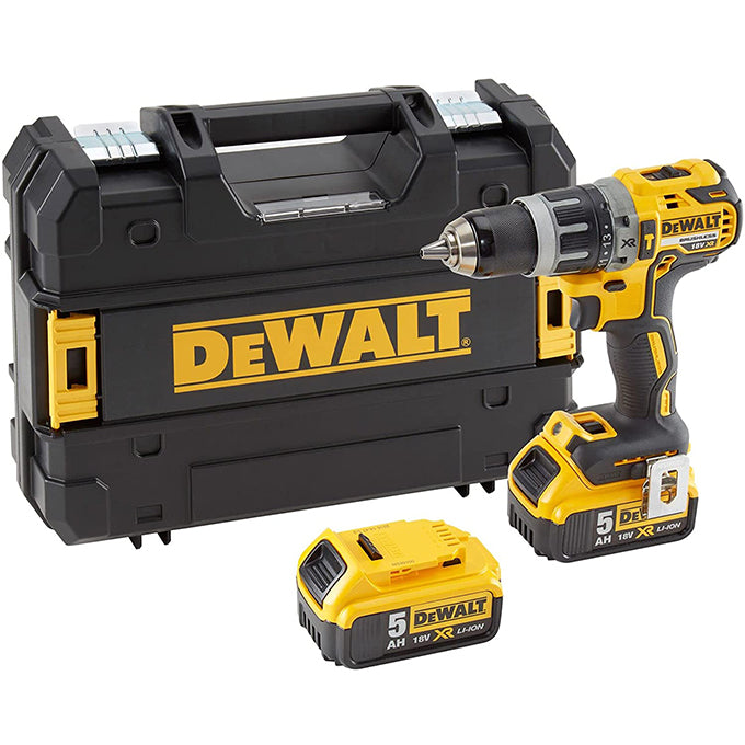 DeWALT DCD796P2 18V XR BRUSHLESS HAMMER DRILL DRIVER - 2 X 5AH | شنيور دقاق 18 فولت 2 بطاريه 5 أمبير
