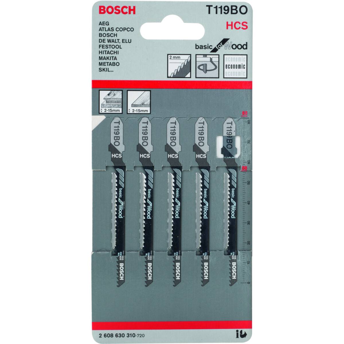 BOSCH T119B0 HCS | طقم سلاح أركت خشابي للمنحنيات 5 اسلحة بوش