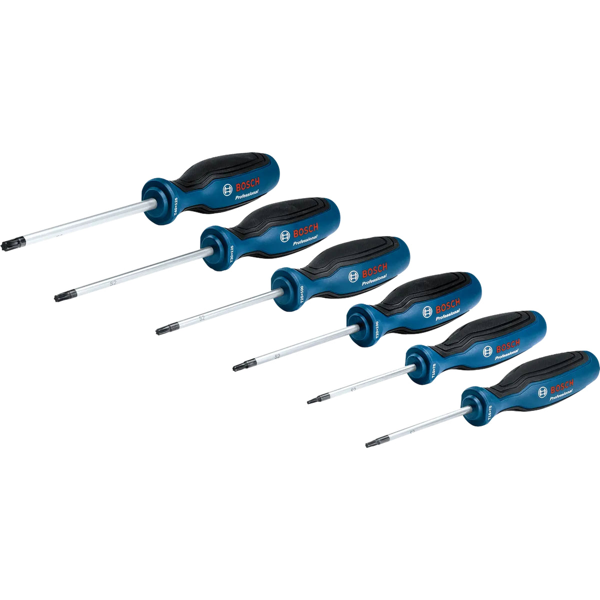 BOSCH Screwdriver Set, TX, 6 pcs 1600A01V09