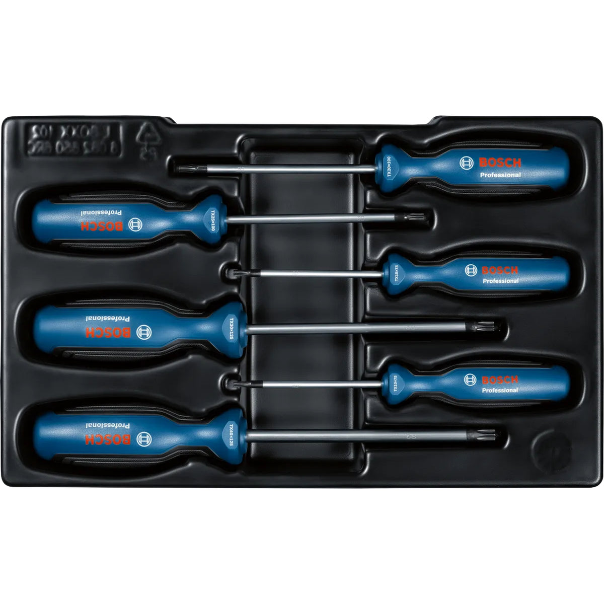 BOSCH Screwdriver Set, TX, 6 pcs 1600A01V09