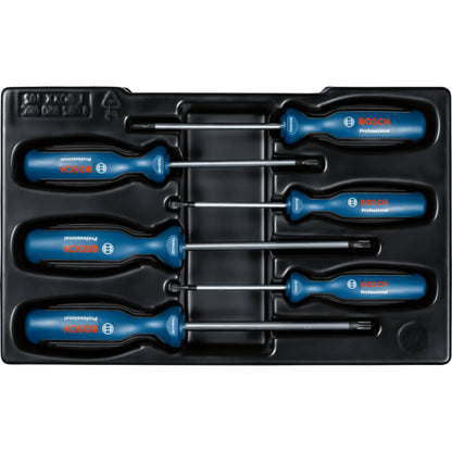 BOSCH Screwdriver Set, TX, 6 pcs 1600A01V09