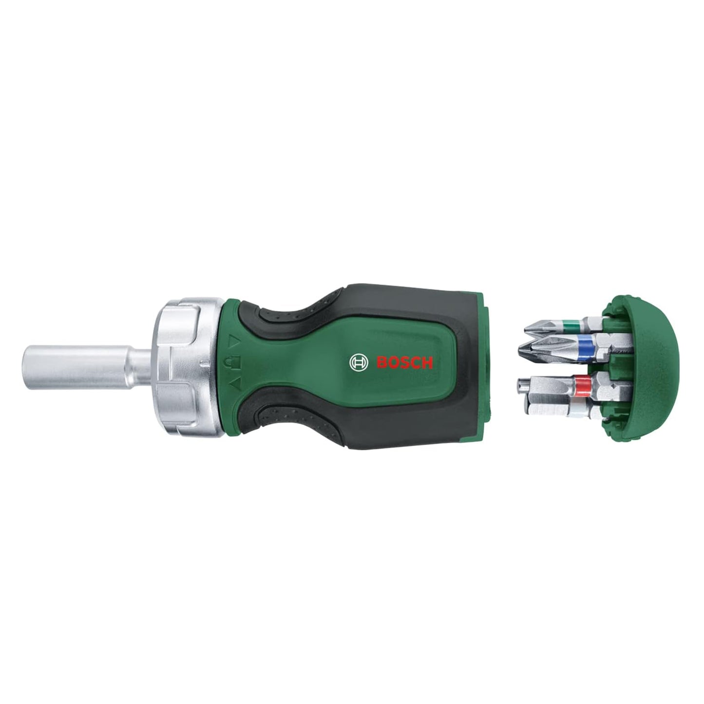 BOSCH Stubby Ratchet Screwdriver with 6 bits 1600A027PK