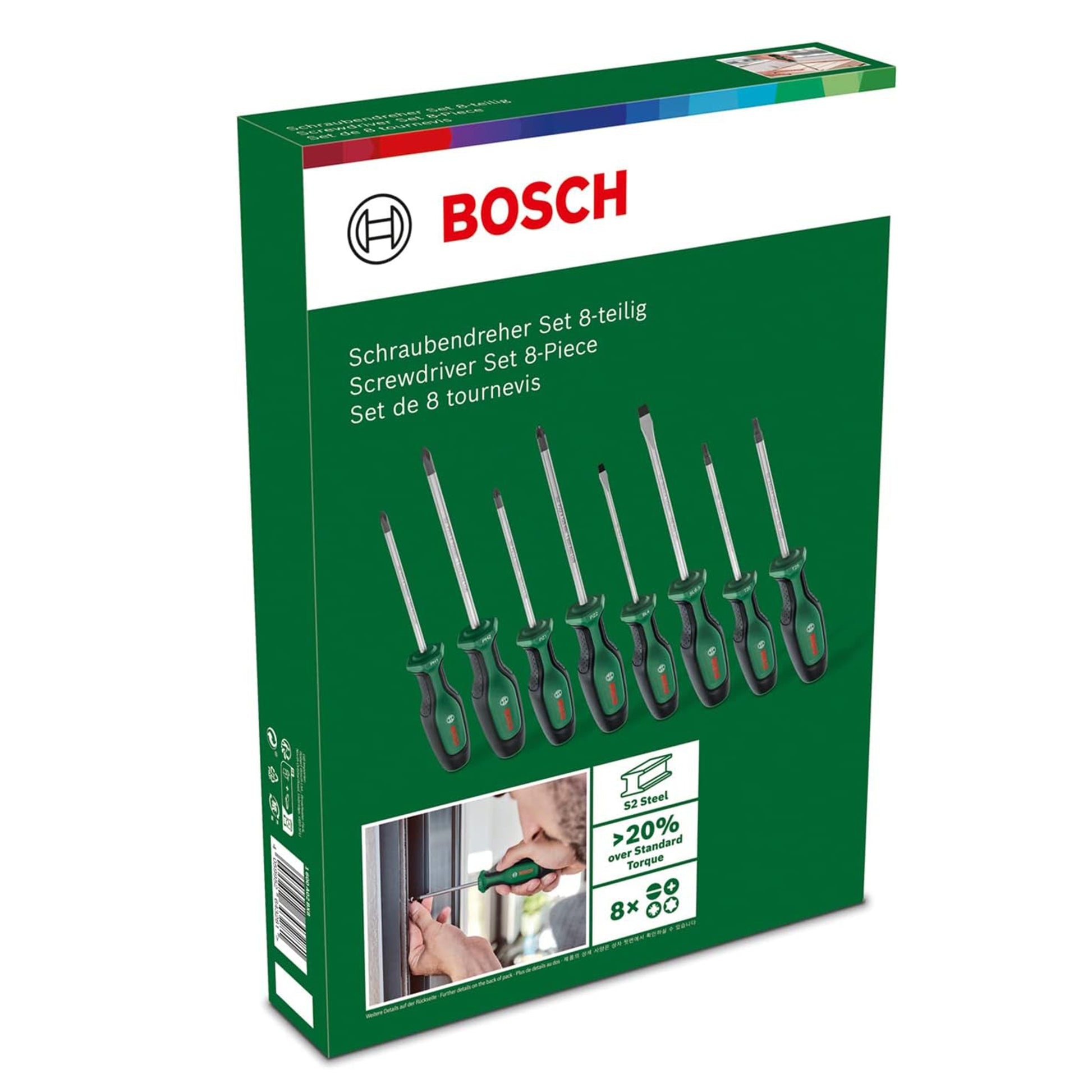 BOSCH Screwdriver Set 8-Piece 1600A02BX8