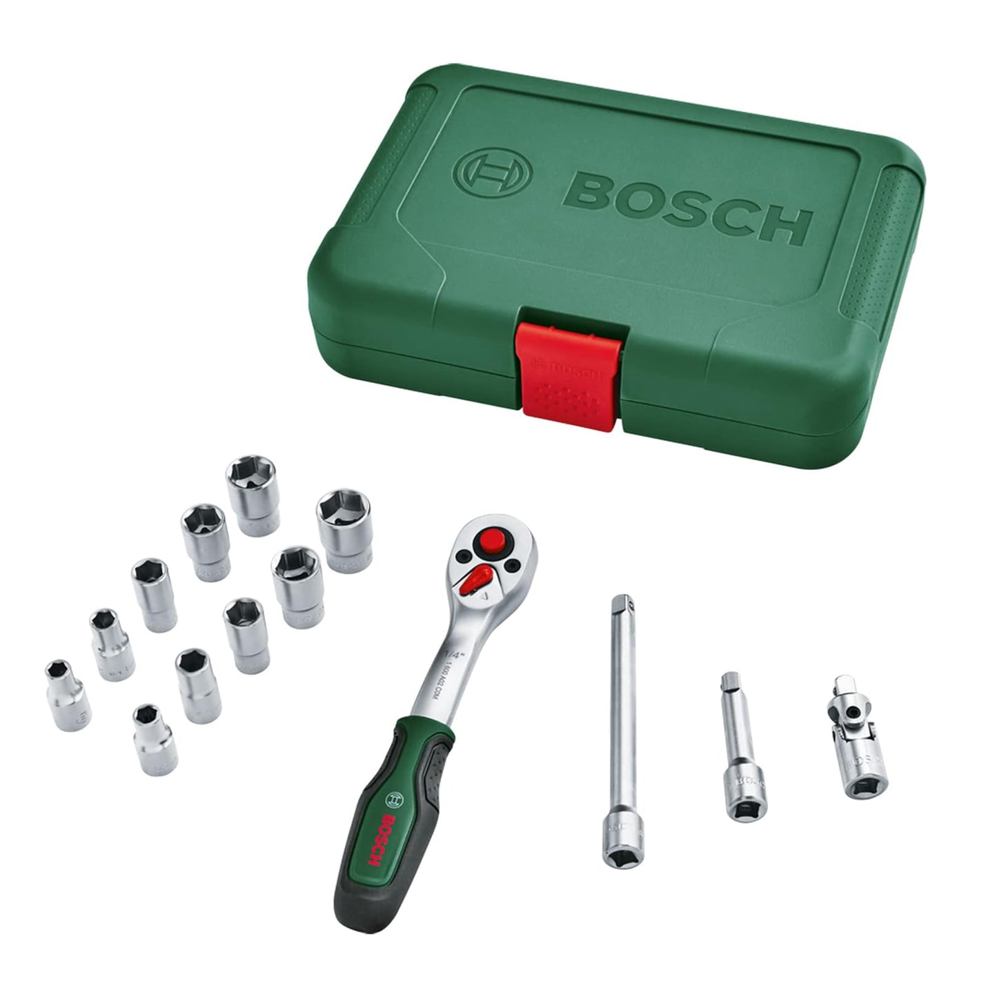 BOSCH ¼” Drive Socket Set 14-Piece 1600A02BY0