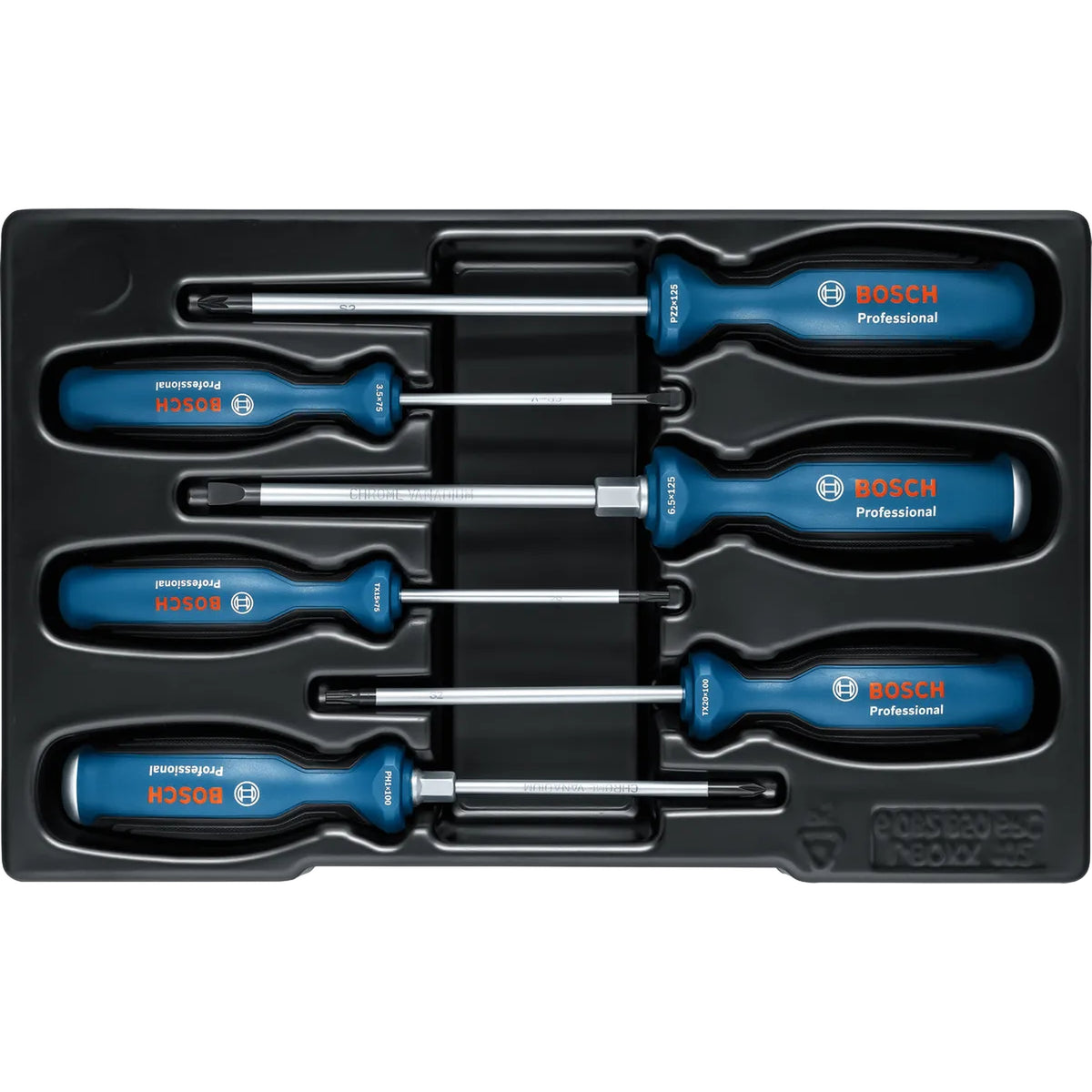 BOSCH Screwdriver Set, SL/PH/PZ/TX, 6 pcs 1600A02CV3