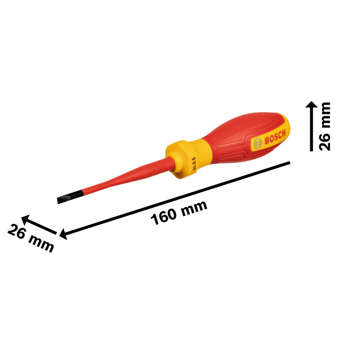 BOSCH VDE Screwdriver, SL3.5x75 1600A02NC1