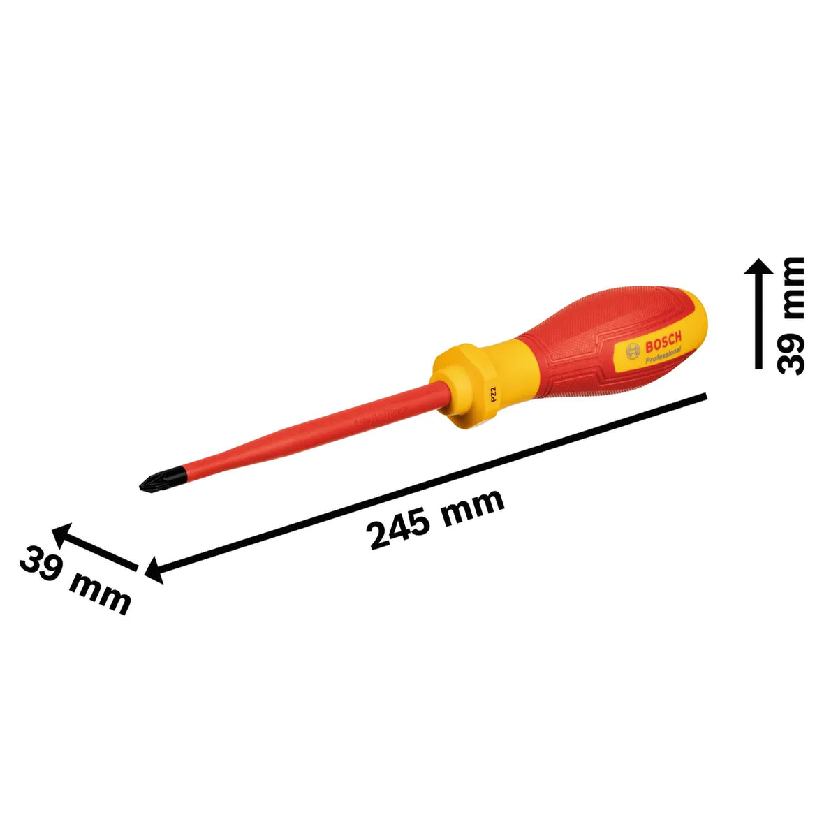 BOSCH VDE Screwdriver, PZ2x125 1600A02ND2