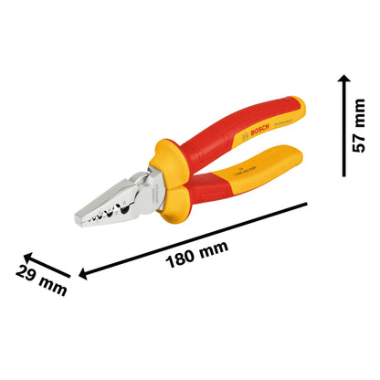 BOSCH VDE Crimping Pliers, 180 mm 1600A02NE6