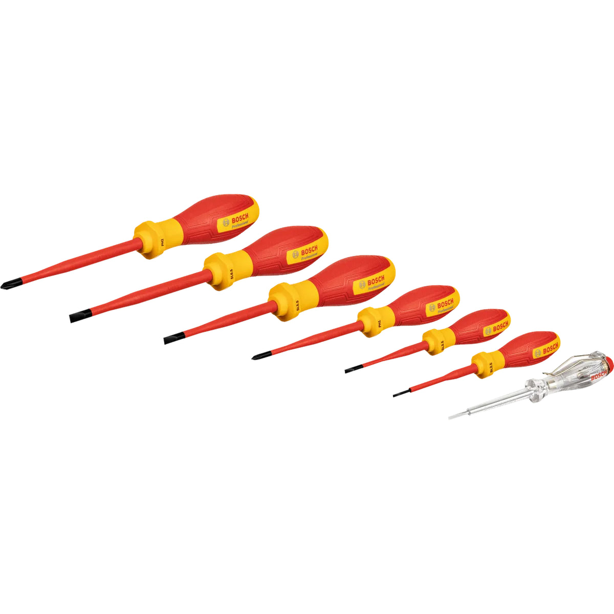 BOSCH VDE Screwdriver Set, SL/PH, 7 pcs 1600A02NF7