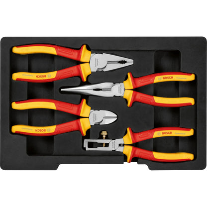 BOSCH VDE Pliers Set, 4 pcs 1600A02NG1