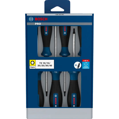 BOSCH PRO Screwdriver Set TX, 6 pcs 1600A039PC