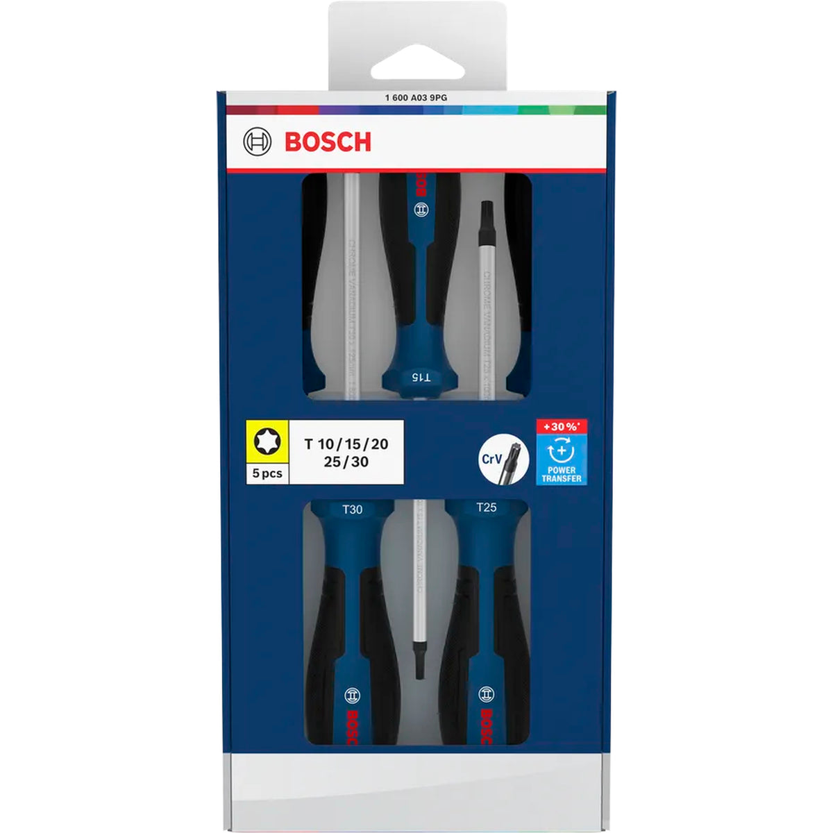 BOSCH Screwdriver Set TX, 5 pcs 1600A039PG