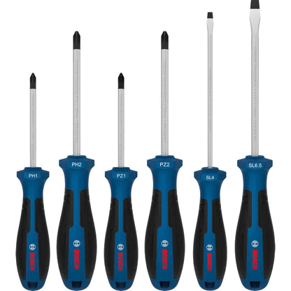 BOSCH Screwdriver Set PH/PZ/SL, 6 pcs 1600A039PH
